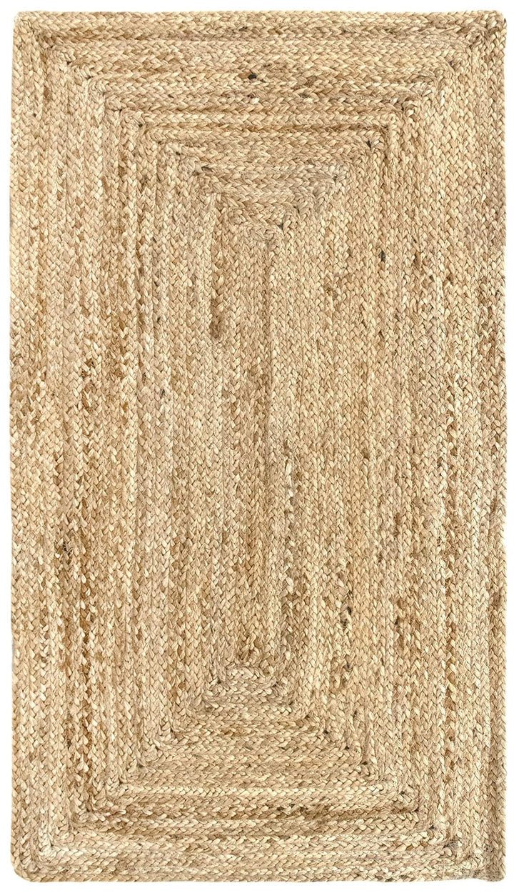 HAMID Jute Teppich, Alhambra Teppich Handgewebt 100% Naturfaser de Jute, Wohnzimmer, Schlafzimmer, F