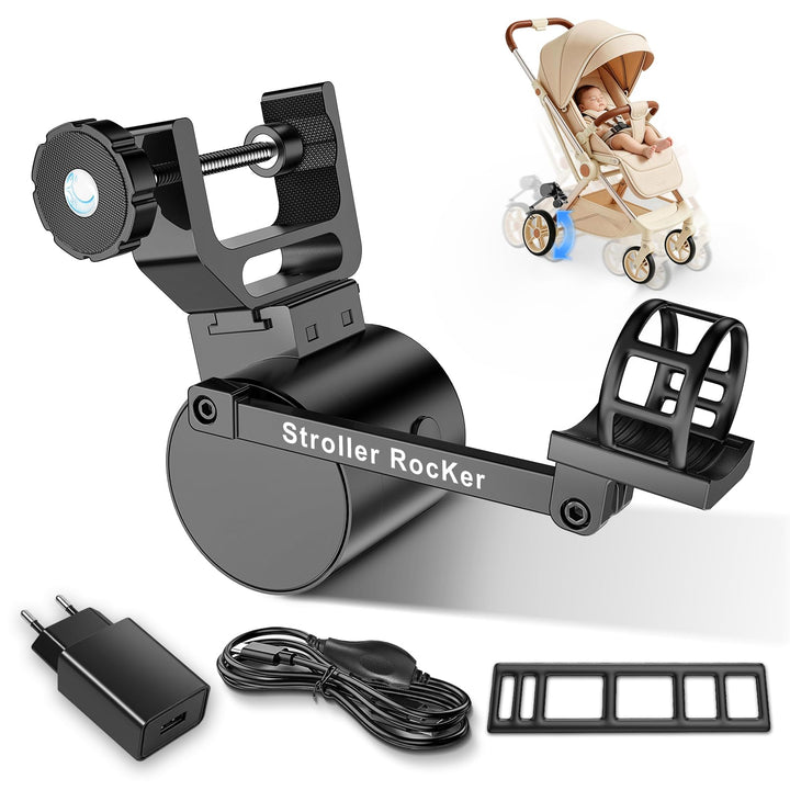 Kinderwagenschaukler, Unterstütztes Schaukeln des Kinderwagens, Baby Schlafhilfe, Sanftes Schaukeln,