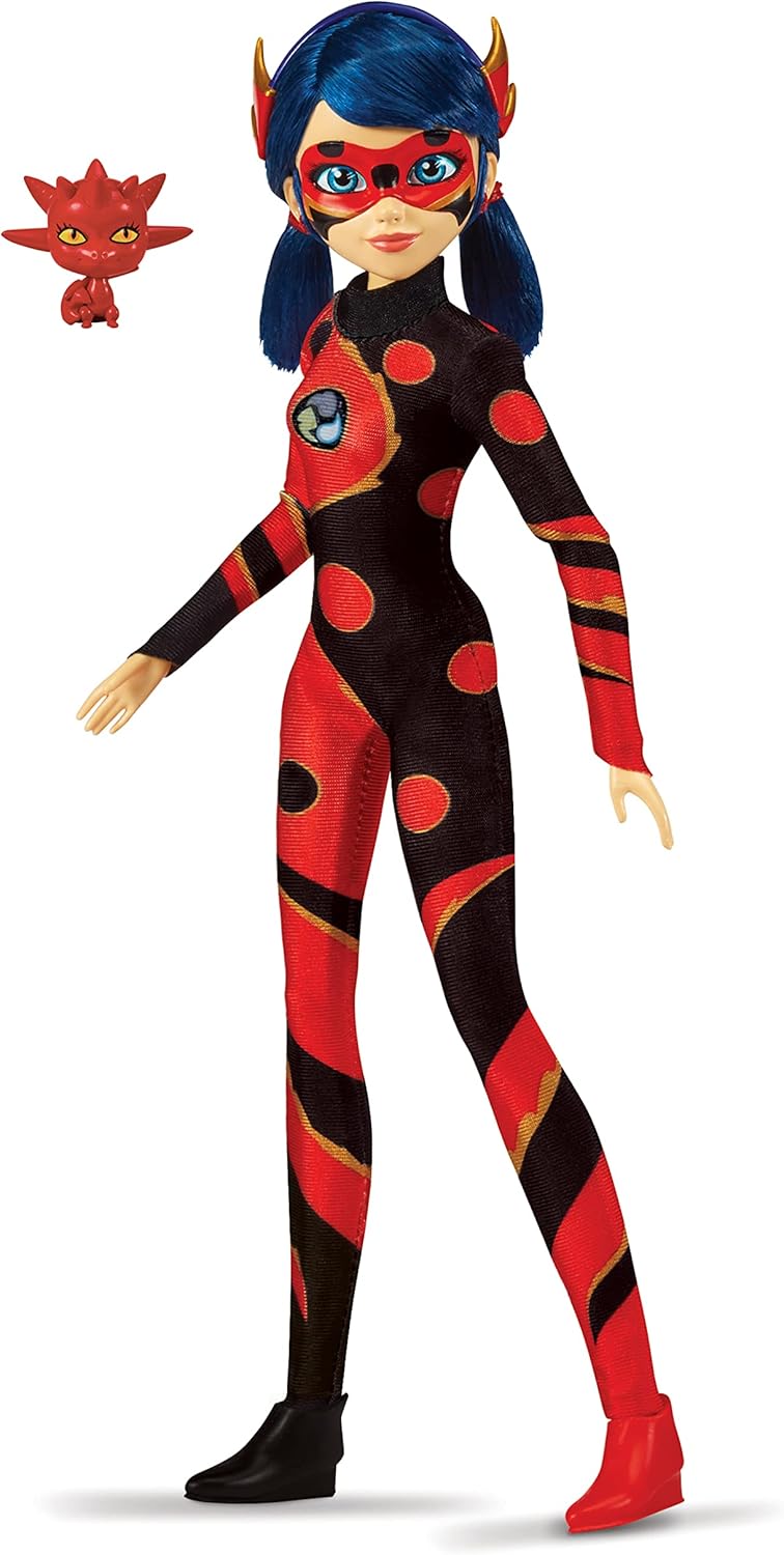 BANDAI - Miraculous Ladybug - Puppe - Dragon Bug - Ankleidepuppe mit Gelenken 26 cm - Superhelden-Pu