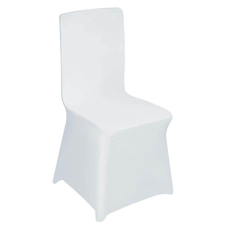 UISEBRT 50 Stück Universell Stuhlhussen Stretch Weiss Stuhlbezüge Moderne für Hochzeiten und Feiern
