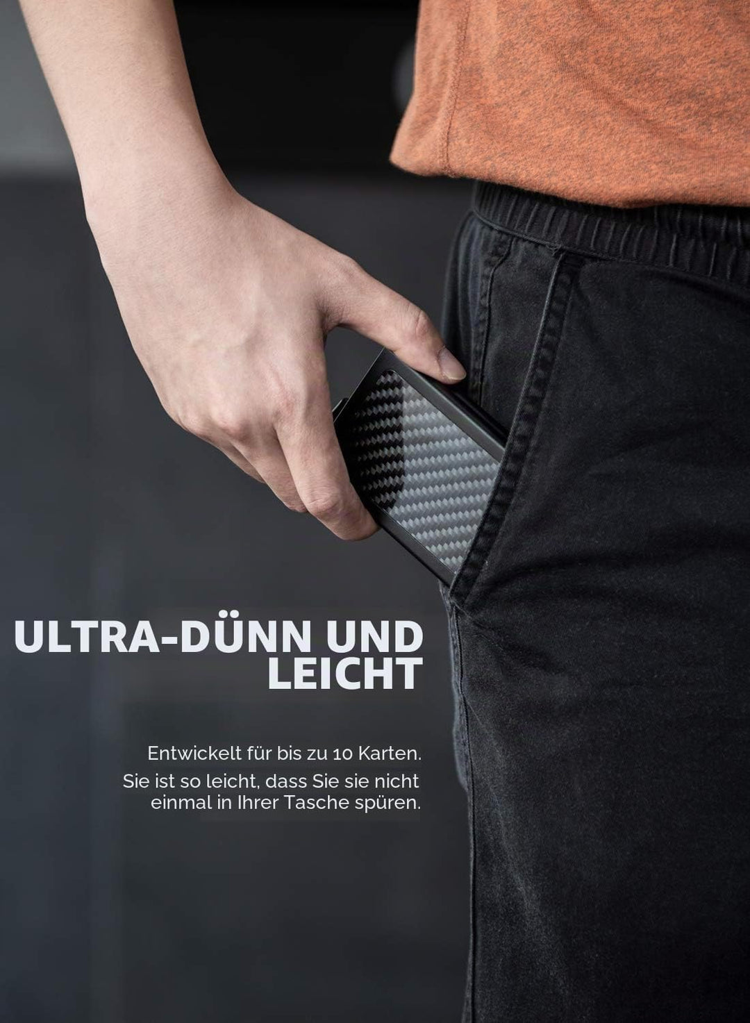 VULKIT Kartenetui Metall mit RFID NFC Schutz Karten Geldbörse Herren Geldbeutel Doppelt Karten Etui