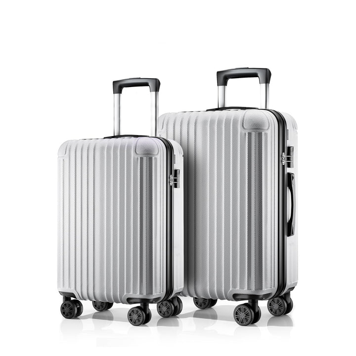 Voyager Kofferset 2-teilig S+M, Hartschalenkoffer mit 4 Rollen, Handgepäck & mittelgrosser Reisekoff