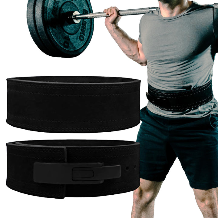 Hawk Sports Lever Gürtel Schwarz-echtes Leder KDK Männer & Frauen Gewichtheber 10mm Gewichtheber-Gür