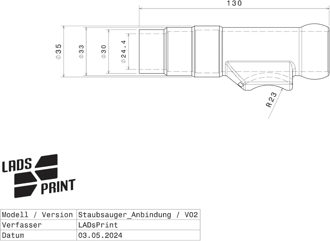 Saugrüssel Absaugung passend für Bosch PBD40 u.Ä. | Komplett mit 10 Gelenken | Passend für viele Mod