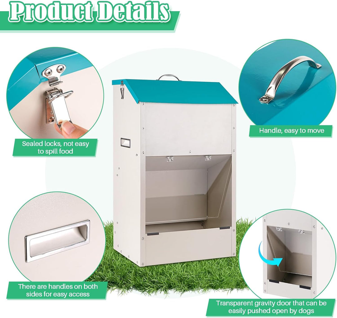 Automatischer Futterspender für Grosse Hunde, Futterspender für Hunde Grosser Rassen, 50lbs Futtersp