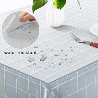 Laneetal Tischdecke Transparent 2 mm, Tischfolie Wasserdicht aus PVC, Tischschutz Rechteckig abwasch