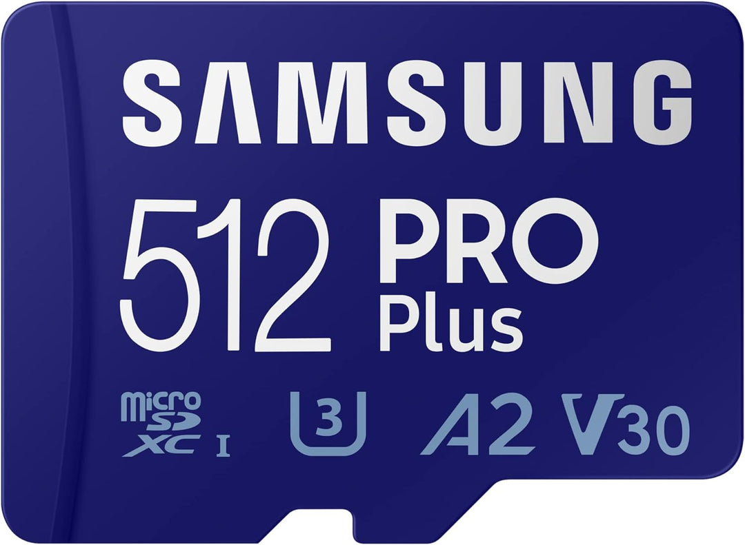 Samsung PRO Plus microSD Speicherkarte (MB-MD512KA/EU), 512 GB, UHS-I U3, Full HD & 4K UHD, 160 MB/s