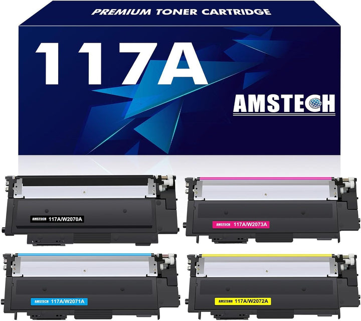 4er-Pack 117A Kompatibel als Ersatz für HP 117A Toner Set für Color Laser MFP 179fwg 178nwg 150nw 17