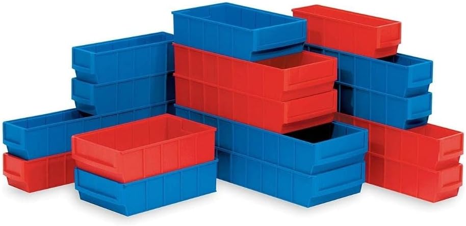 SuperSparSet 24x Leitfähige Industriebox 300 B | HxBxT 8,1x18,3x30cm | 3,4 Liter | ESD, Sichtlagerka