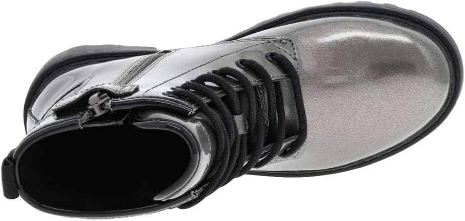 Geox Mädchen J Casey Girl Ankle Boot, Lead Black