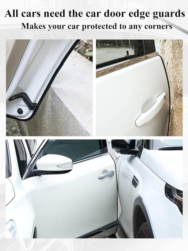 SYOAUTO 20M Autotür Kantenschutz Kein Kleber Kantenschutz Auto Universal Fit Schwarzer Kantenschutz