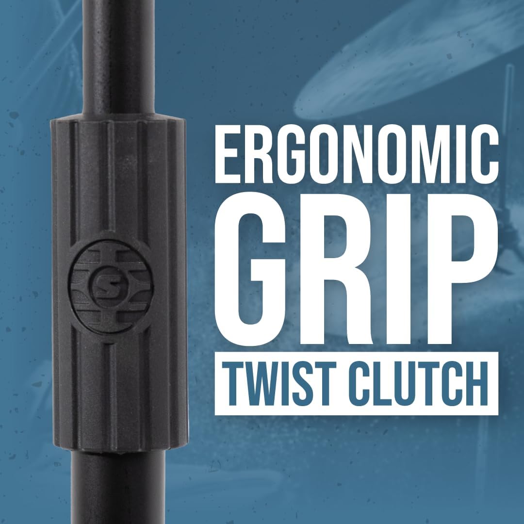 Shure by Gator Niedriger Mikrofonständer mit Galgen für Bass-Drums und Verstärker, schwarz (SH-TRIPO