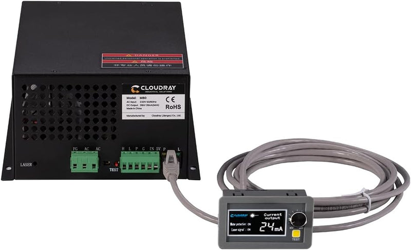 Cloudray CO2 Laser Power Supply CO2 Laser Netzteil CO2 laser 80w für CO2 Laserröhre CO2-Laserröhre F