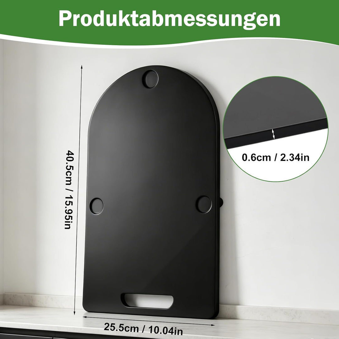 Gleitbrett für Thermomix TM7, Brett für Thermomix mit 360° Rollen, Stopper & Gummifüssen, Brett für