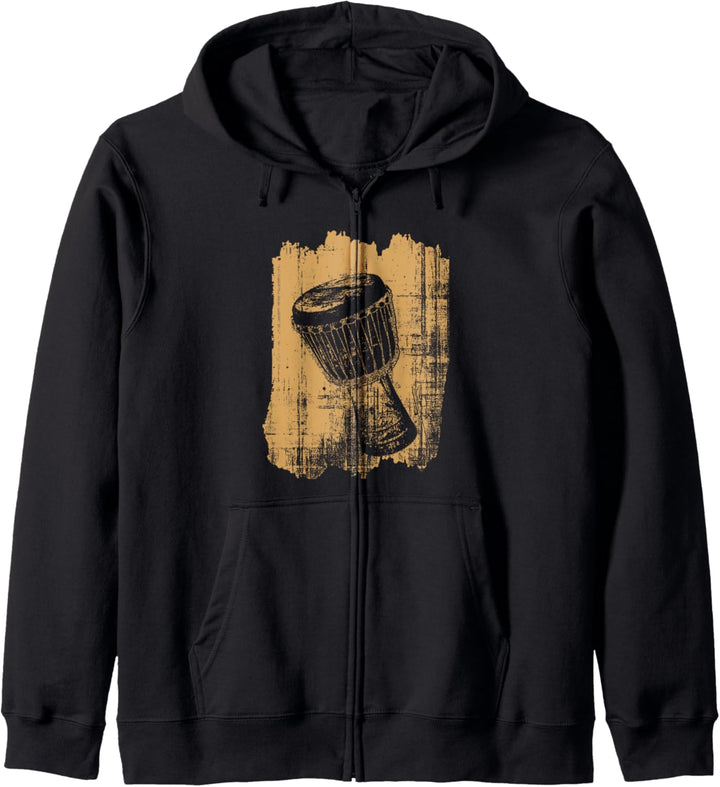 Perkussion Djembe Trommel Kapuzenjacke