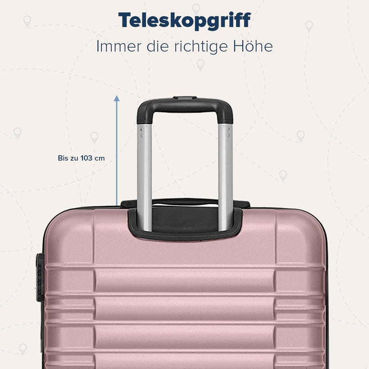 TRVLMORE Koffer & Trolleys - Koffer Set - Kofferset 3 Teilig Hartschale, Gepäck-Sets, Hartschalenkof