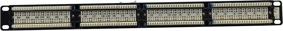 Equip Cat5e Patch Panel 48, 3 cm (19 Zoll) 1HE (24-Port, RJ45) schwarz