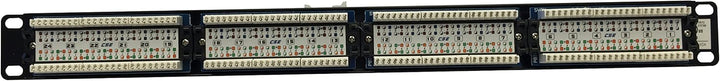 Equip Cat5e Patch Panel 48, 3 cm (19 Zoll) 1HE (24-Port, RJ45) schwarz