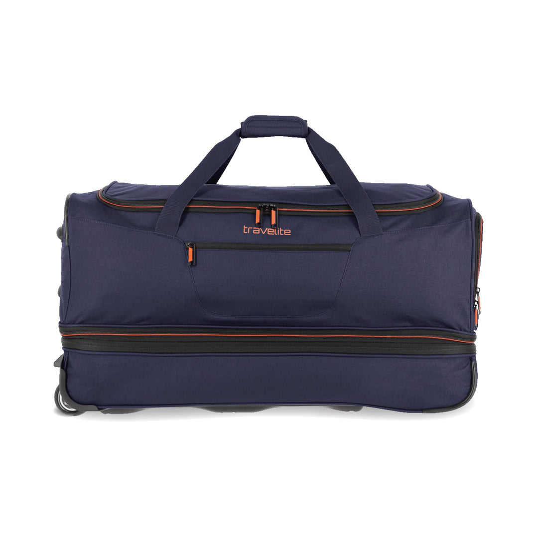 travelite 2-Rad Trolley Reisetasche Gr. L mit Dehnfalte, Gepäck Serie BASICS: Weichgepäck Reisetasch