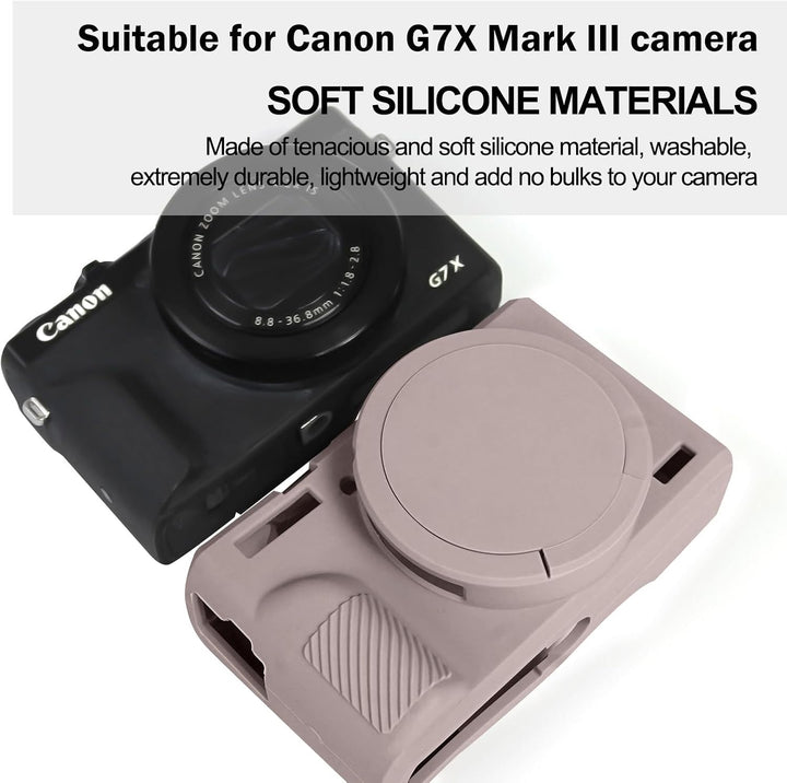 Easy Hood Schutzhülle für Canon Powershot G7 X Mark III Digitalkamera, weiche Silikon-Schutzhülle mi