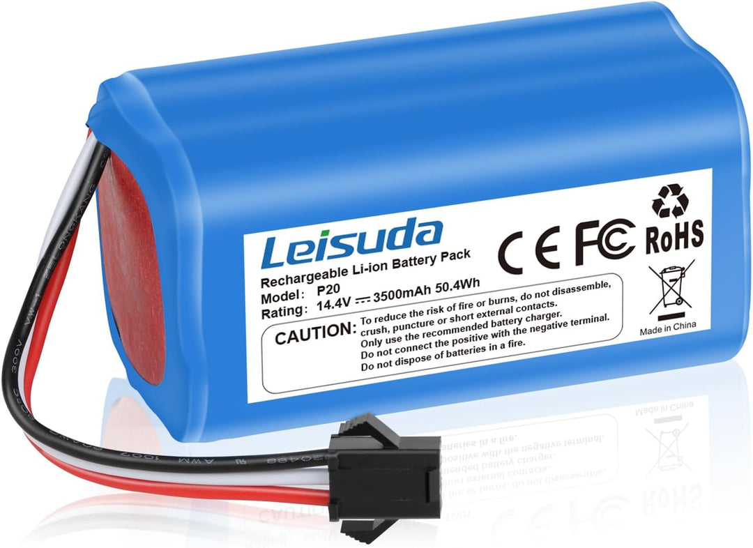 Ersatzakku für AIRROBO P20 Roboterstaubsauger, 14.4 V 3500 mAh Lithium-Ionen-Akku mit Mehreren Schut