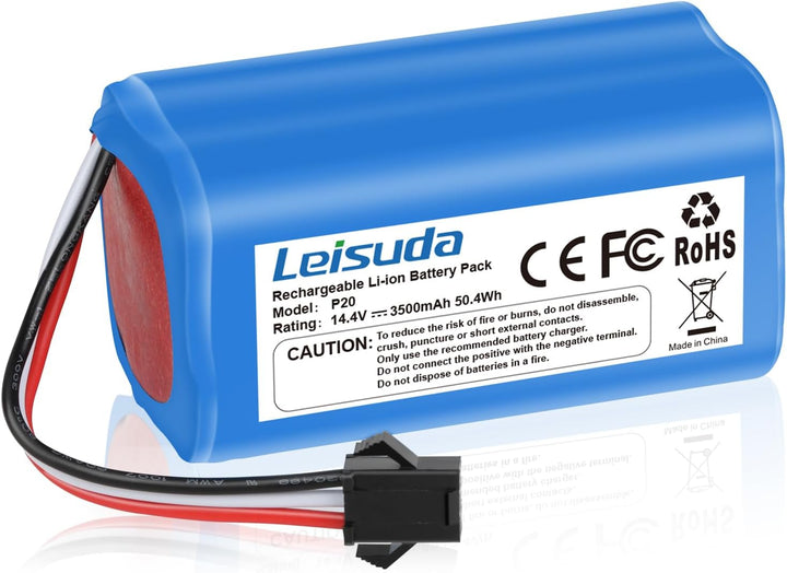 Ersatzakku für AIRROBO P20 Roboterstaubsauger, 14.4 V 3500 mAh Lithium-Ionen-Akku mit Mehreren Schut