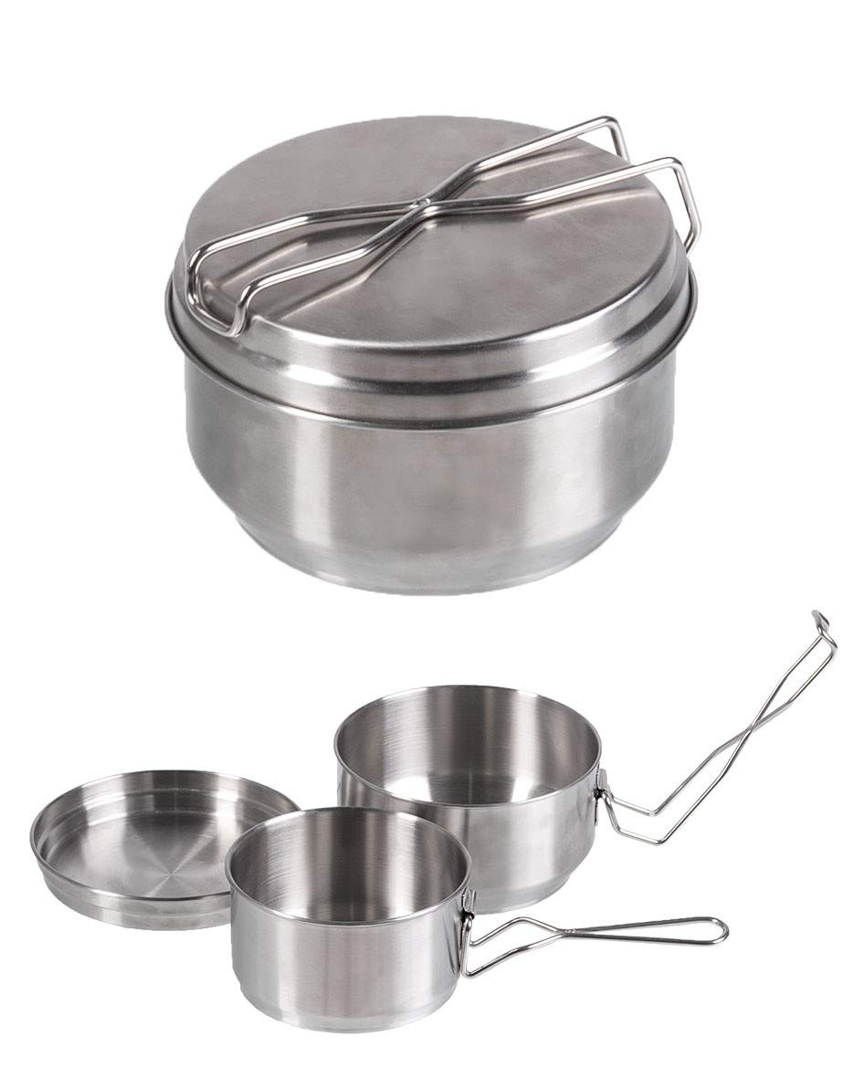 Mil-Tec Kochgeschirr-14664800 Kochgeschirr Silber Einheitsgrösse