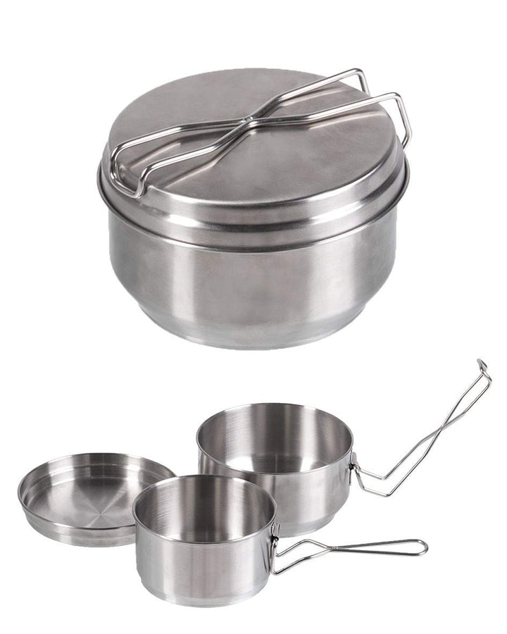 Mil-Tec Kochgeschirr-14664800 Kochgeschirr Silber Einheitsgrösse