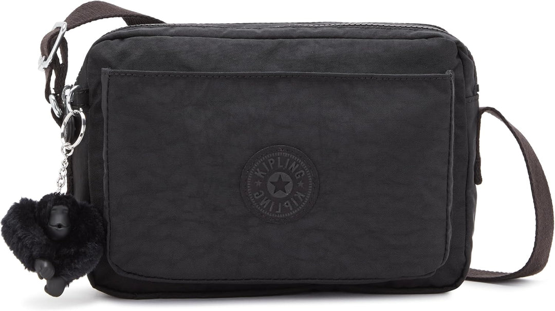 Kipling Damen Abanu M Tasche, Black Schwarz, 24x17x9 cm (B x H T) EU Black Noir, Black Noir