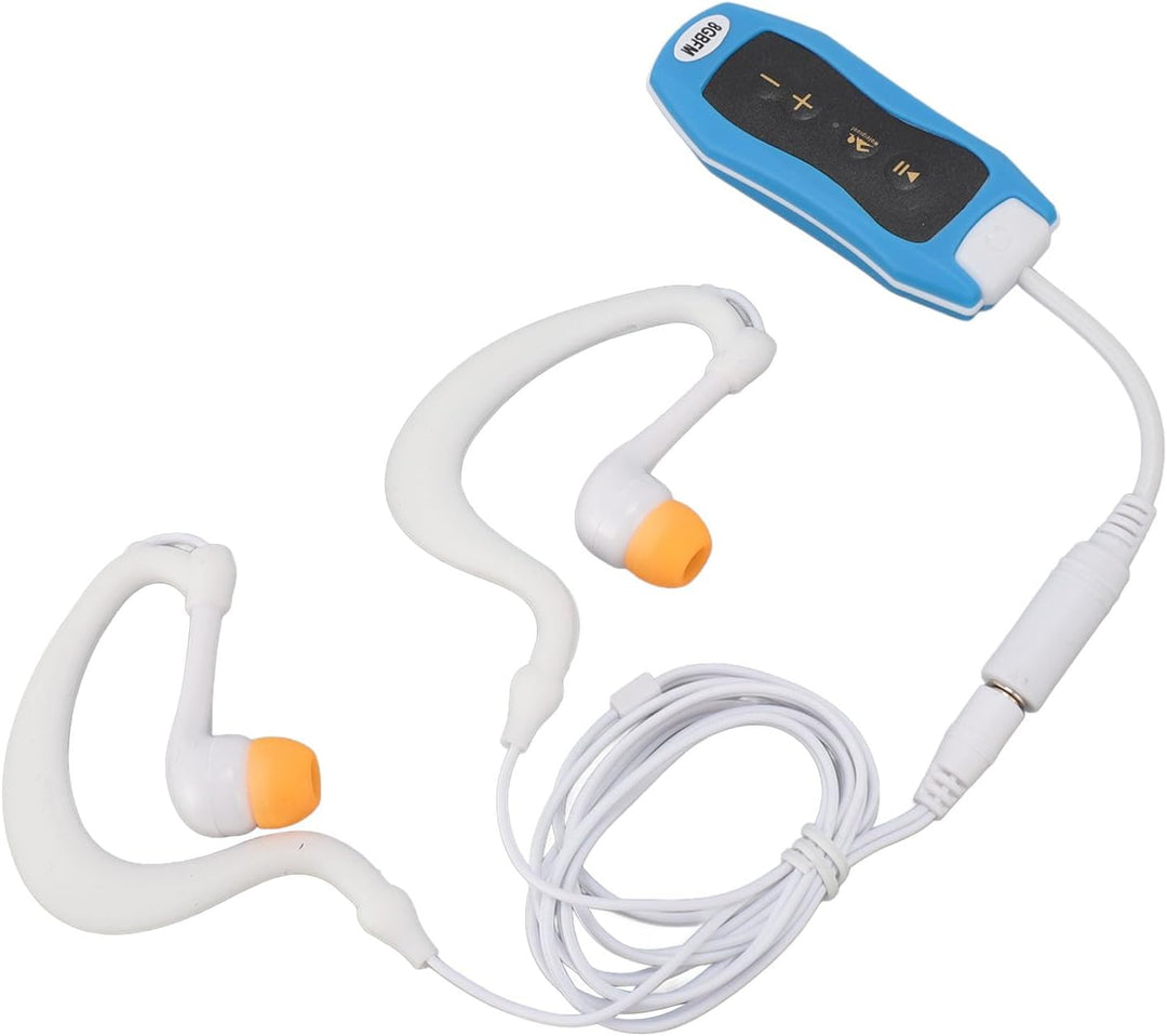 Zunate Ohrhörer-Unterwasser-MP3-Player, Wasserdichter Streaming-Musikplayer mit Kopfhörer Zum Schwim