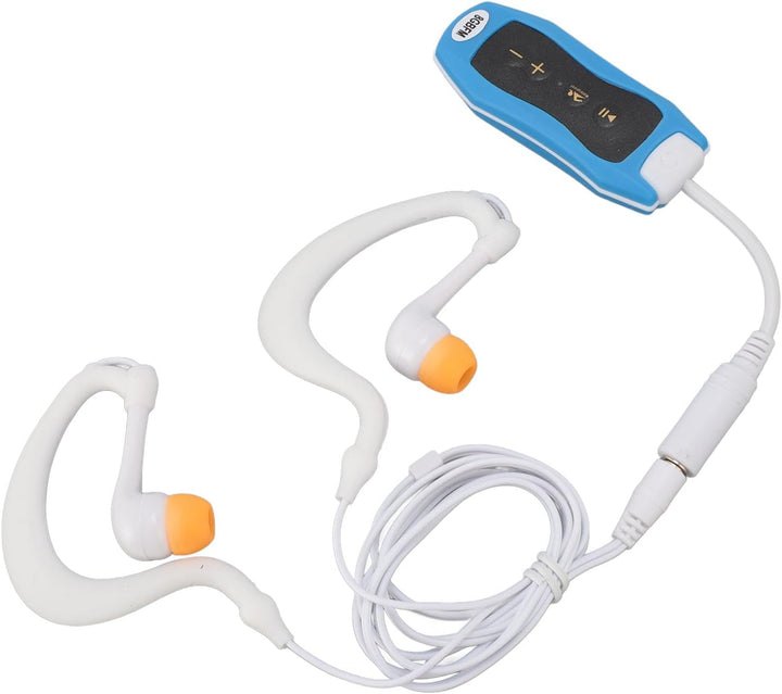 Zunate Ohrhörer-Unterwasser-MP3-Player, Wasserdichter Streaming-Musikplayer mit Kopfhörer Zum Schwim