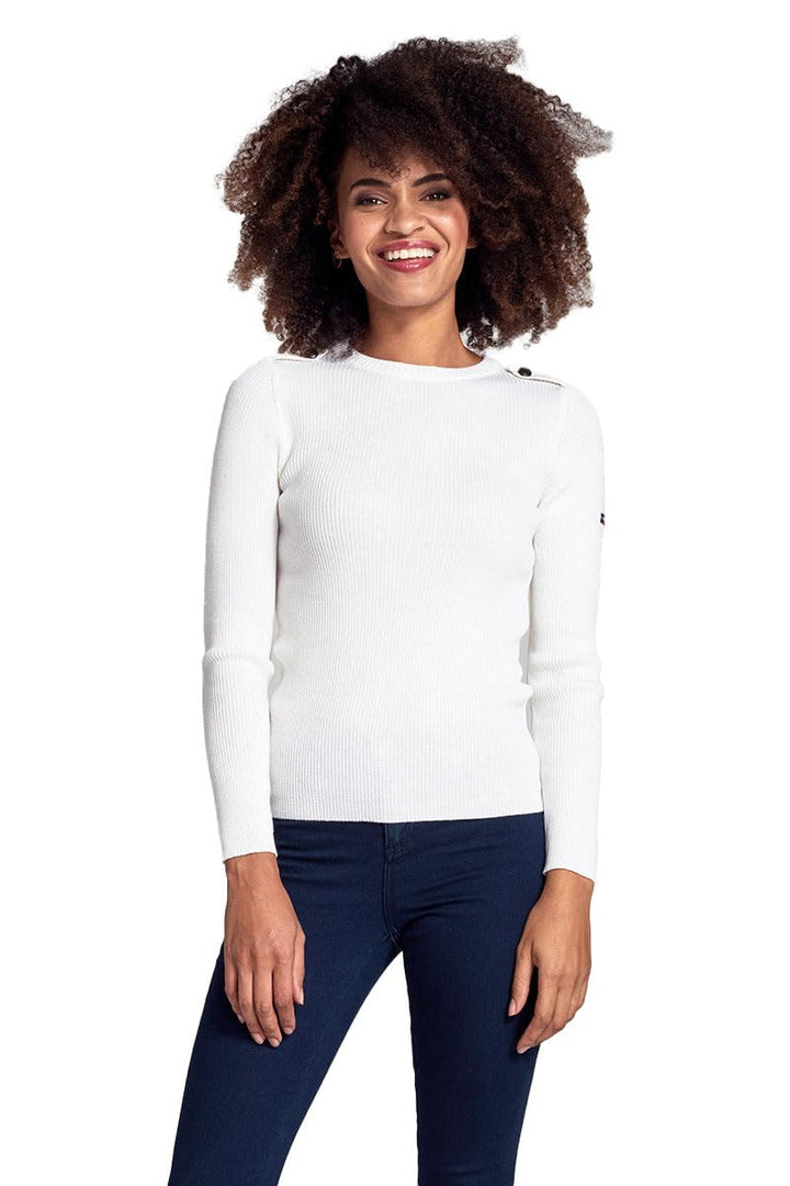 Armor Lux Damen Pull Marin Redon Femme Pullover 3XL Milk, 3XL Milk