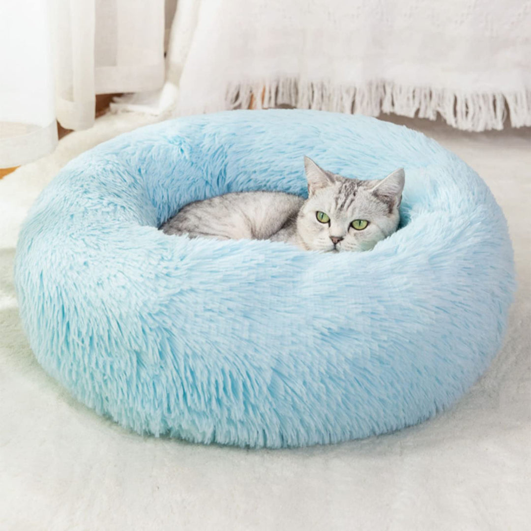Nisrada Katzenbetten für Indoor-Katzen, 60cm Hundebett für kleine Melium grosse Hunde, waschbares, r