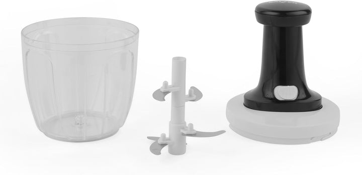 Salter BW12923EU7 Zerkleinerer – Manueller Handteller für Zwiebel, Pfeffer, Mahlgut, Küchenmaschine,