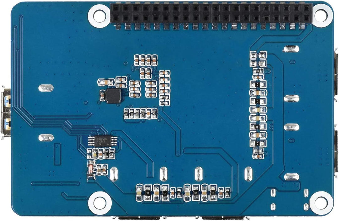 Waveshare USB 3.2 Gen1 HUB HAT for Raspberry Pi 4 with 4X USB 3.2 Gen1 Ports Up to 5 Gbps Data Rate