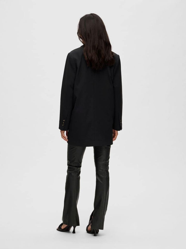 SELECTED FEMME Damen Slfmyla Ls Relaxed Noos Blazer 36 Schwarz, 36 Schwarz