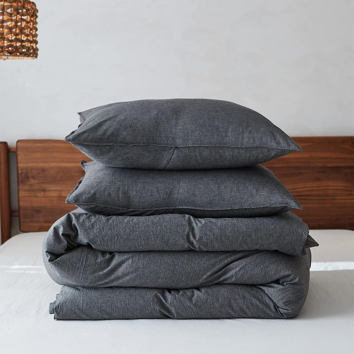 Simple&amp;Opulence Bettwäsche 2 Teilig-100% Gewaschene Baumwolle Weiche und Angenehme Schlafkomfort-Öko