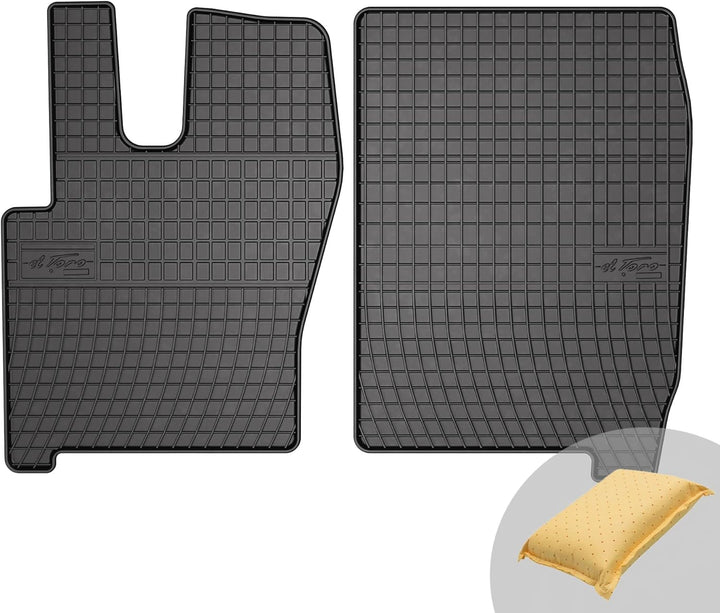 FROGUM EL Toro Gummimatten Ganzjähriges-Set von Autofussmatte Auto Fussmatten für Iveco Eurocargo II