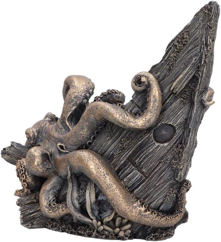 Nemesis Now Release The Kraken Weinflaschenhalter, Bronze, 25,8 cm