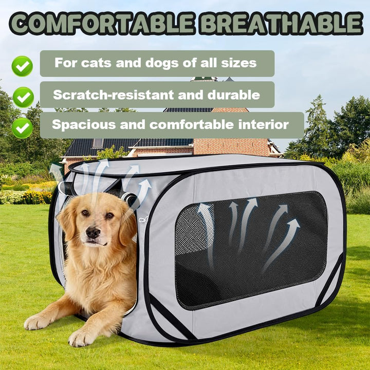 Faltbare Hundebox & Transportbox für Katze, Hundetransportbox Hundebox Faltbar, Katzentragetasche, 9