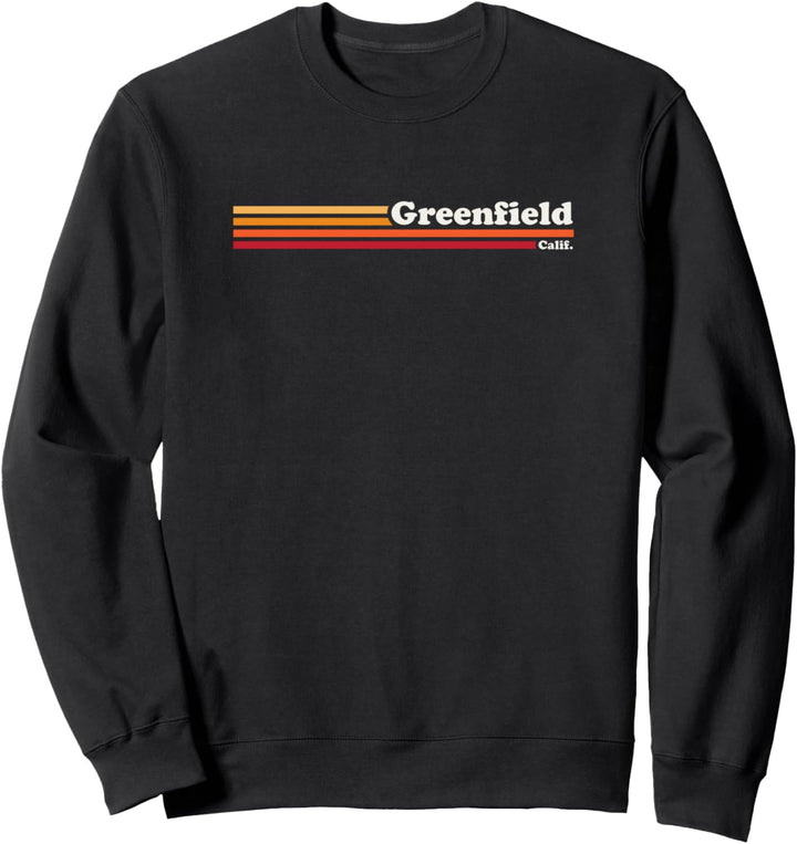 Vintage 1980er Jahre Graphic Style Greenfield California Sweatshirt