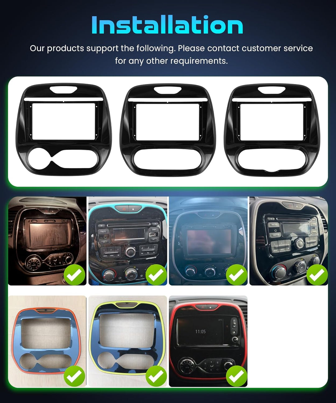 4G+128G Rimoody 9" Android Autoradio für Renault Captur Clio 2011-2018 Wireless Carplay Radio Auto m