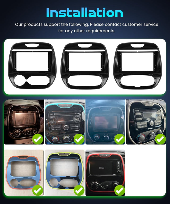 4G+128G Rimoody 9" Android Autoradio für Renault Captur Clio 2011-2018 Wireless Carplay Radio Auto m