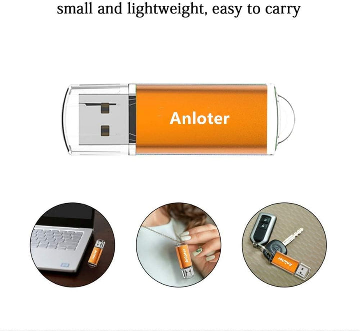 Anloter 50 x USB-Flash-Laufwerk, Speicherstick für Computer, Laptop, Mac, Tablet, Geschenk (128 MB,