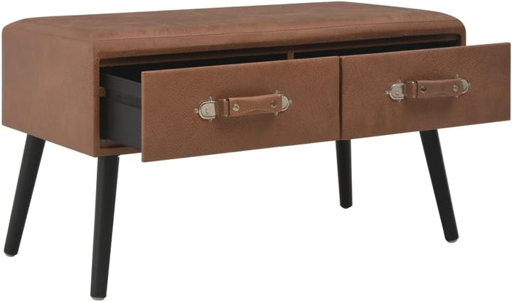 vidaXL Bank mit Schubladen Sitzbank Flurbank Truhenbank Polsterbank Sitzhocker Sitztruhe Aufbewahrun