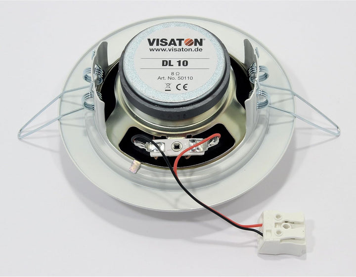 Visaton 50110 Lautsprecher DL 10 8 Ohm weiss Single, Single