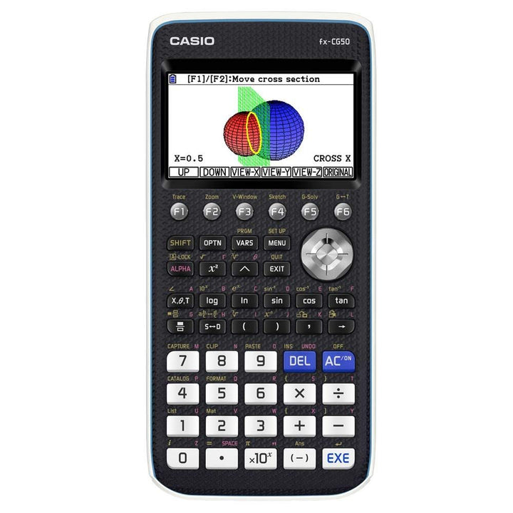 Casio FX-CG50 Grafikrechner mit hochauflösendem Farbdisplay, deutsche Menüführung DE Version, DE Ver