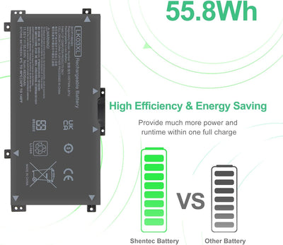 LK03XL Akku für HP Envy 17 17-AE143NG 17M-AE0XX 17T-AE100 CTO 2RX66AV Envy X360 15-BP000 15-BP107TX