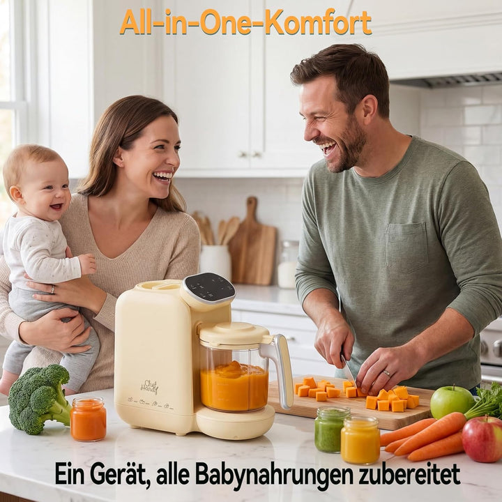 Chefhandy Babynahrungszubereiter 5-in-1 Babynahrungsprozessor,Babynahrungszubereiter,Babybrei Zubere