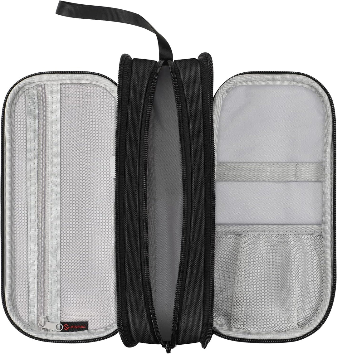 FINPAC Federmäppchen Federtasche - Grosse Kapazität Mäppchen mit 3 Fächer Stiftetasche Schlamperbox